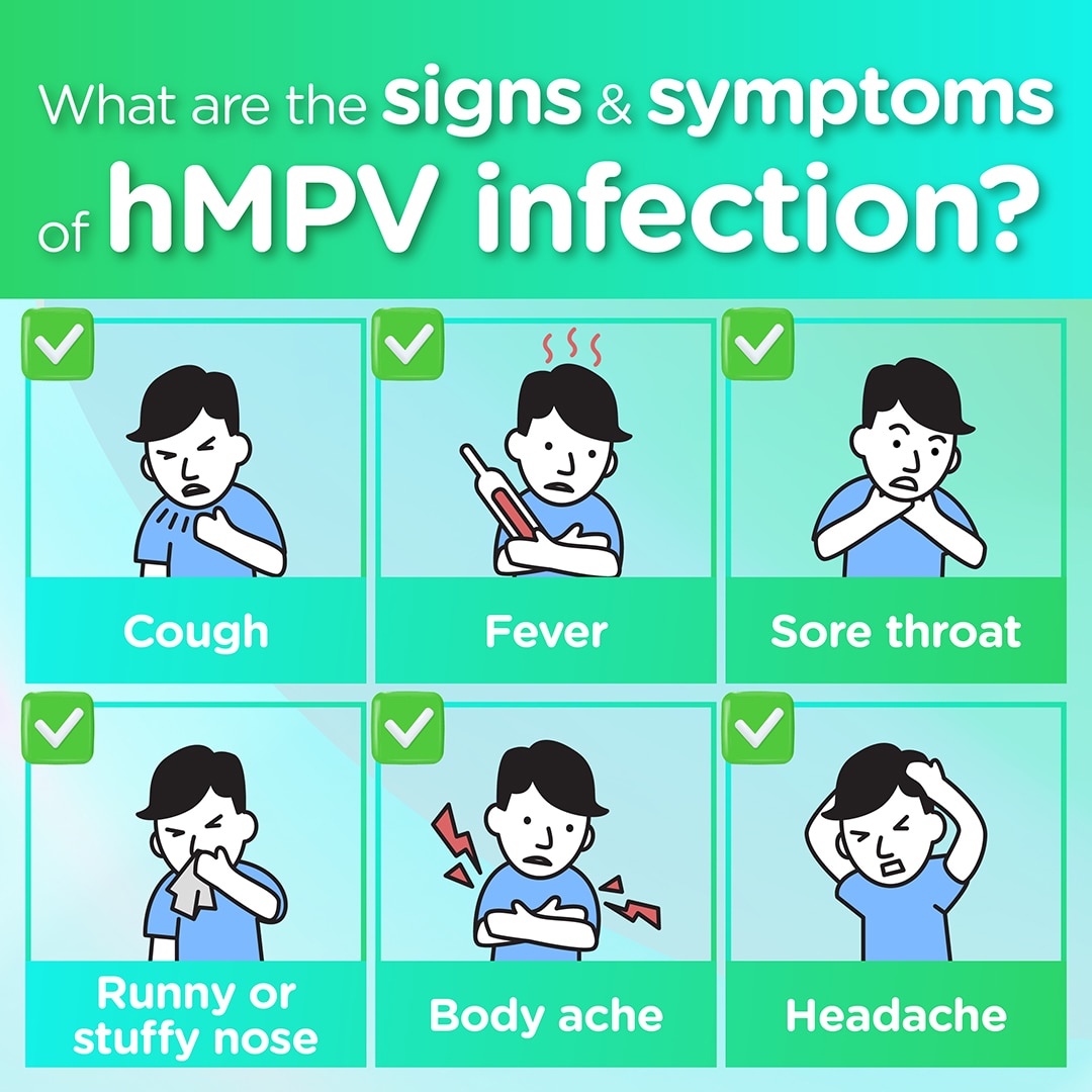 What are the signs & symptoms of hMPV?  