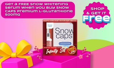 snow caps, free snow caps serum, whitening serum, glutathione, watsons free gift