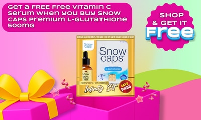 free gift, free snow caps, snow caps, glutathione, vitamin c serum, watsons freebies