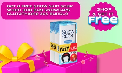 free gift, free snow skin soap, snow caps soap, snow caps glutathione, watsons freebie