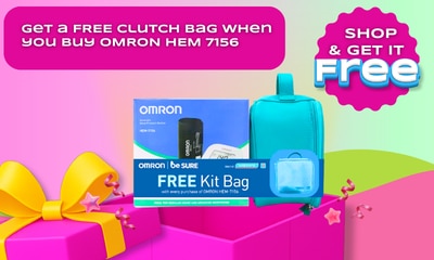 omron, omron blood pressure, free gift, free clutch bag, watsons freebies