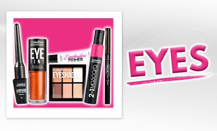 colorina, blush, eyebrow, makeup glitter, liquid eyeliner, loose powder, eyeshadow primer, foundation, concealer, liptint