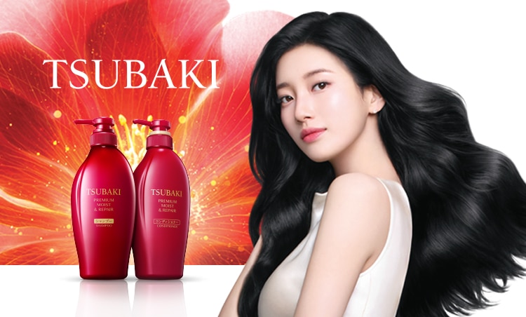 tsubaki, japan salon shampoo, conditioner, anti-hair fall, frizzy hair, damage repair