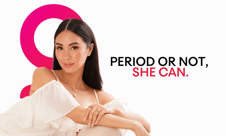 kotex, sanitary napkin, heart evangelista