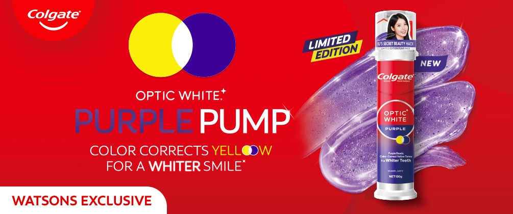 colgate, purple serum, optic white