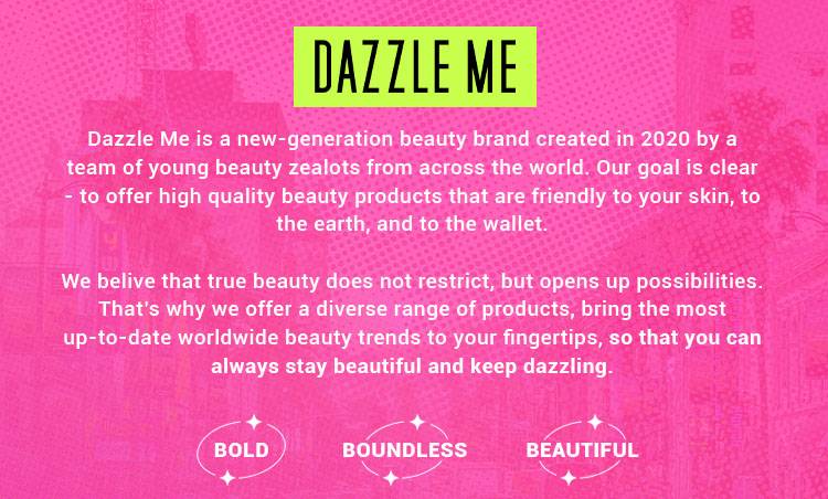 Dazzle me, cosmetics, lipstick, lip balm, setting spray, blush on, foundation