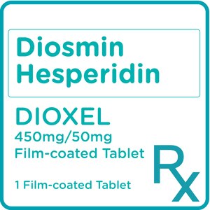 Dioxel Diosmin Hesperidin 450mg 50mg 1 Film Coated Tablet Prescription Required Watsons Philippines