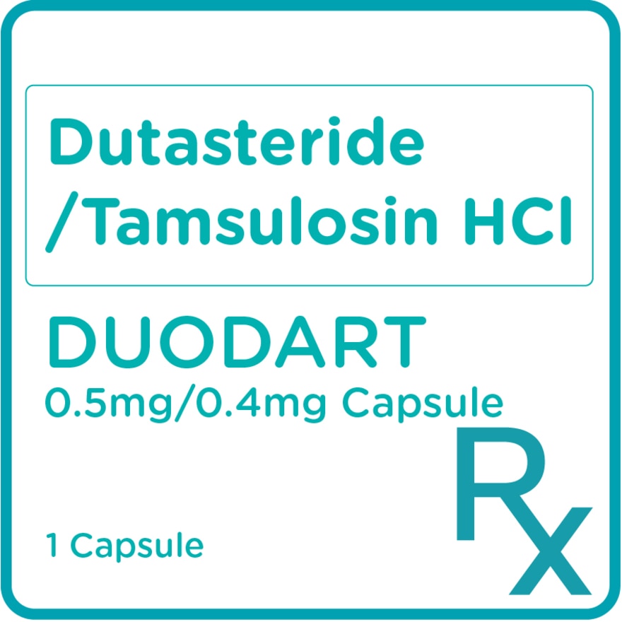 Duodart Dutasteride 05mg Tamsulosin Hydrochloride 04mg 1 Capsule