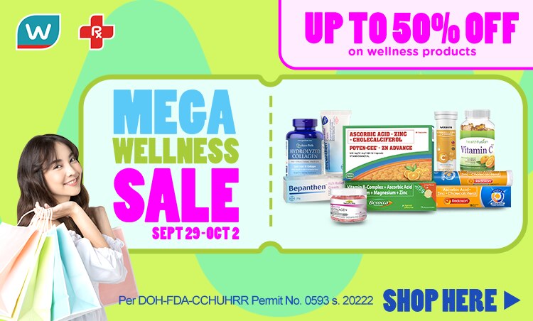 mega wellness sale, watsons
