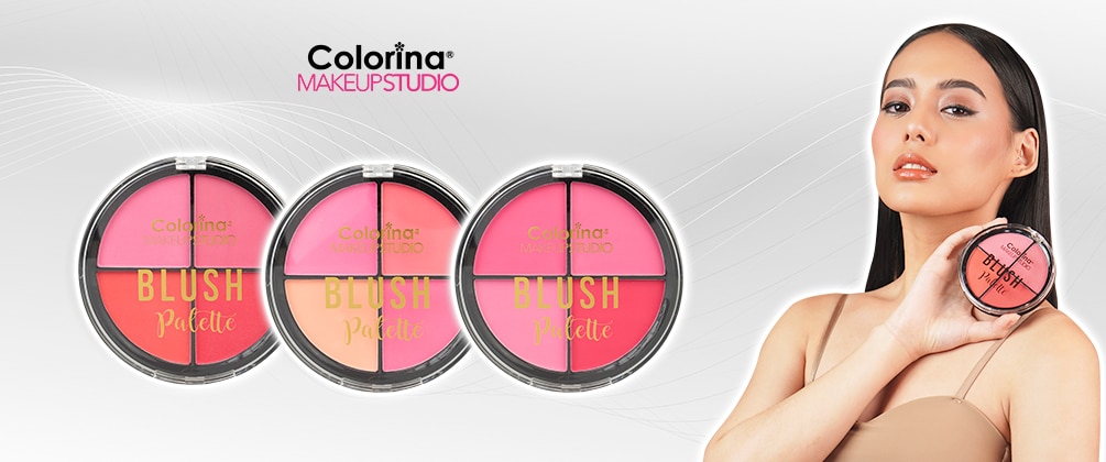 colorina, blush, eyebrow, makeup glitter, liquid eyeliner, loose powder, eyeshadow primer, foundation, concealer, liptint