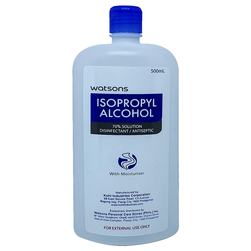 Watsons Isopropyl Alcohol 70 Solution Disinfectantantiseptic 500ml