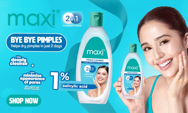 maxi, skincare, whitening cleanser, whitening toner, pimple clearing cleanser, pimple clearing toner, beauty astrigent