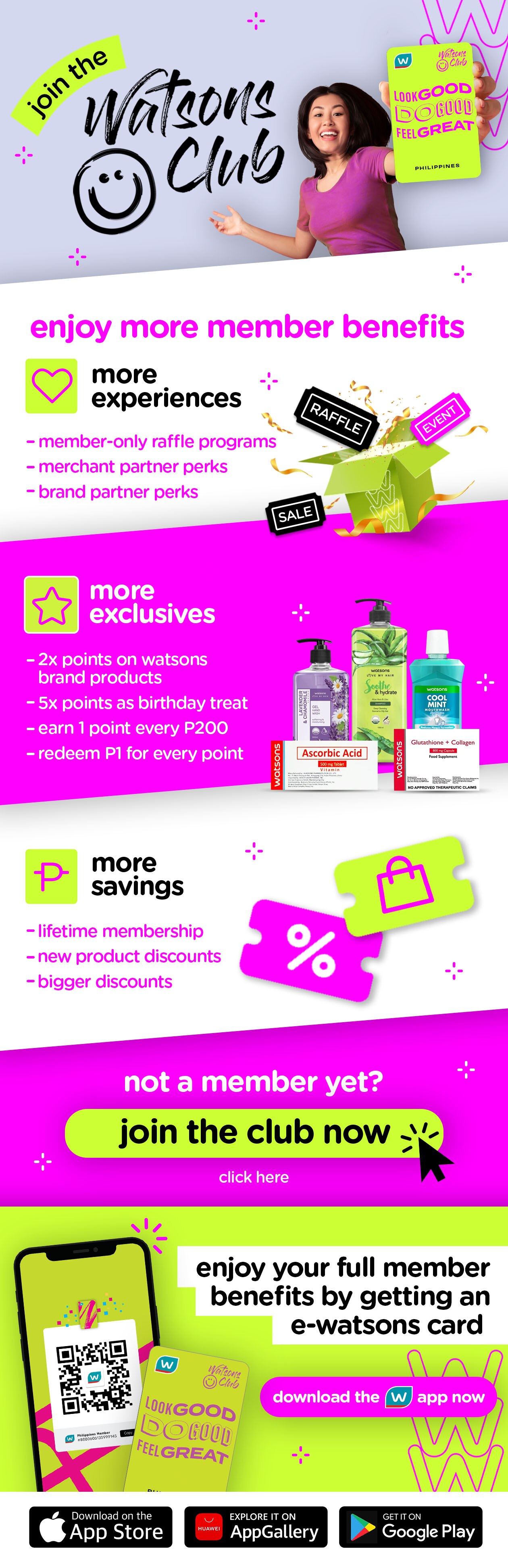 Members Get More | Watsons Philippines