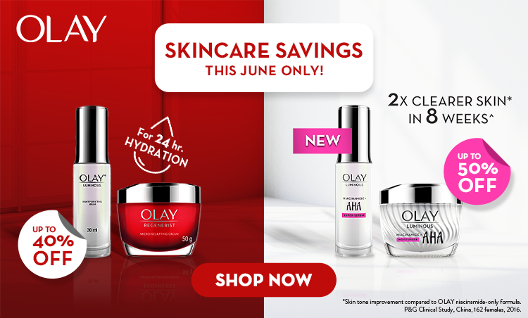 olay, skincare, serum, moisturizer, niacinamide, aha