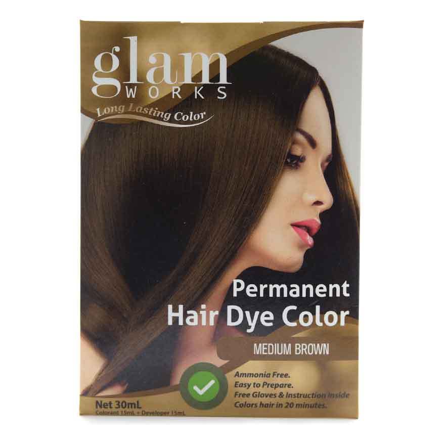 GLAMWORKS, Permanent Hair Dye Color Medium Brown 30mL | Watsons Philippines GLAMWORKS, Permanent Hair Dye Color Medium Brown 30mL | Watsons Philippines