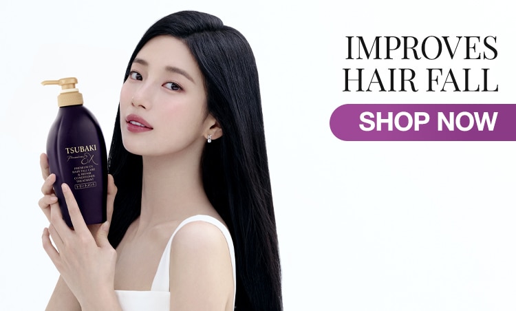 tsubaki, japan salon shampoo, conditioner, anti-hair fall, frizzy hair, damage repair