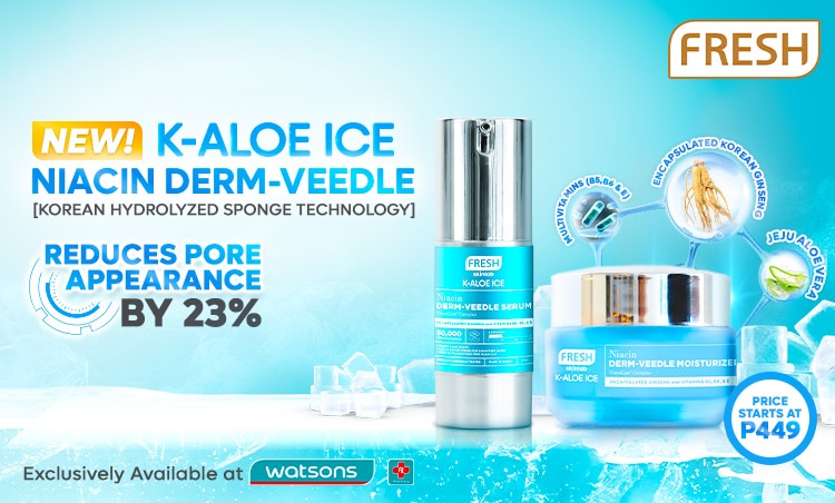 derm veedle, fresh, fresh skincare, k-aloe ice, niacin derm-veedle
