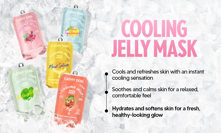 cathy doll, beauty to go, cathy doll cosmetics, sun care, underarm care, facial cleanser, jelly mask, lip care image