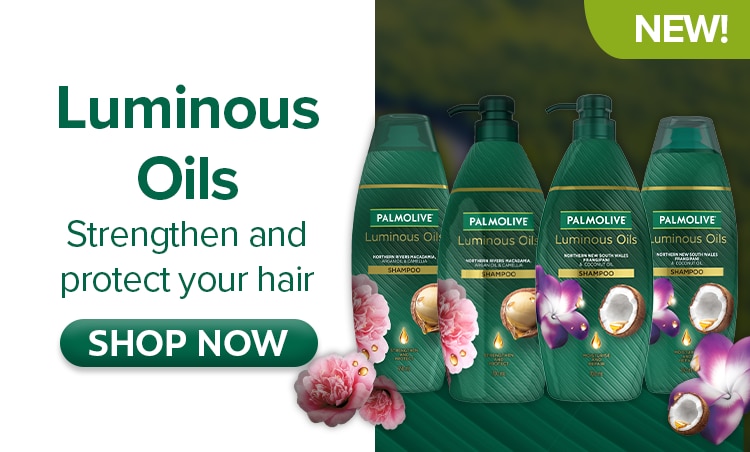 palmolive, palmolive luminous oils, shampoo, conditioner