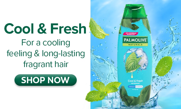 palmolive, palmolive cool and fresh, shampoo and conditioner