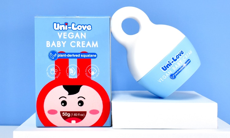 unilove, vegan baby cream