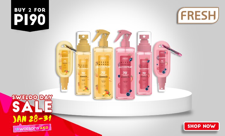 watsons, fresh, alcohol, alcospray