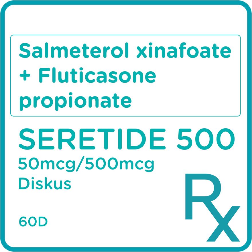 Seretide Diskus 50+500 Mcg  Salmeterol + Fluticasone Propionate