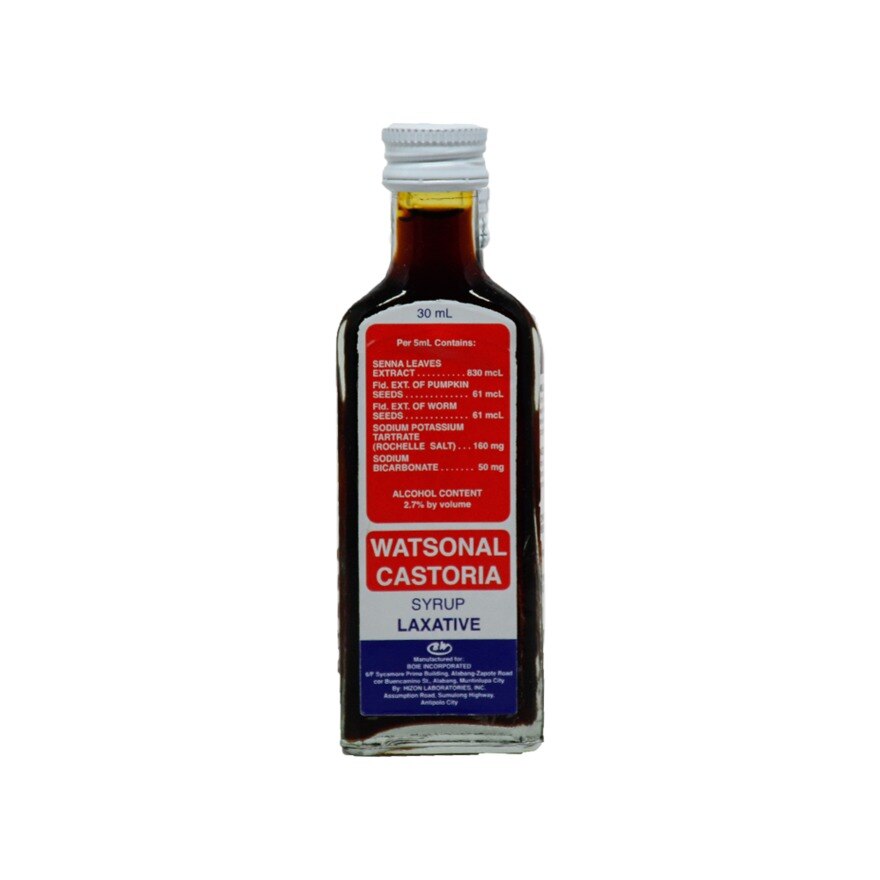 CASTORIA Senna Leaves Extract Sodium Potassium Tartrate Syrup 30mL castoria-senna-leaves-extract-sodium-potassium-tartrate-syrup-30ml