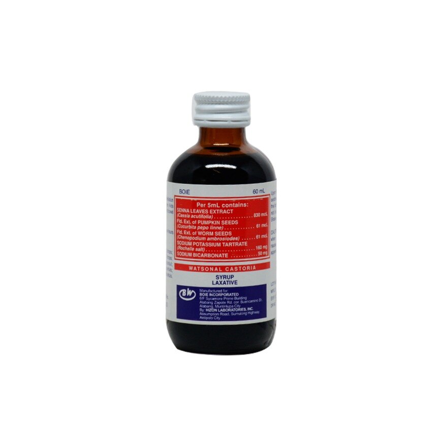 CASTORIA Senna Leaves Extract Sodium Potassium Tartrate Syrup 60mL castoria-senna-leaves-extract-sodium-potassium-tartrate-syrup-60ml