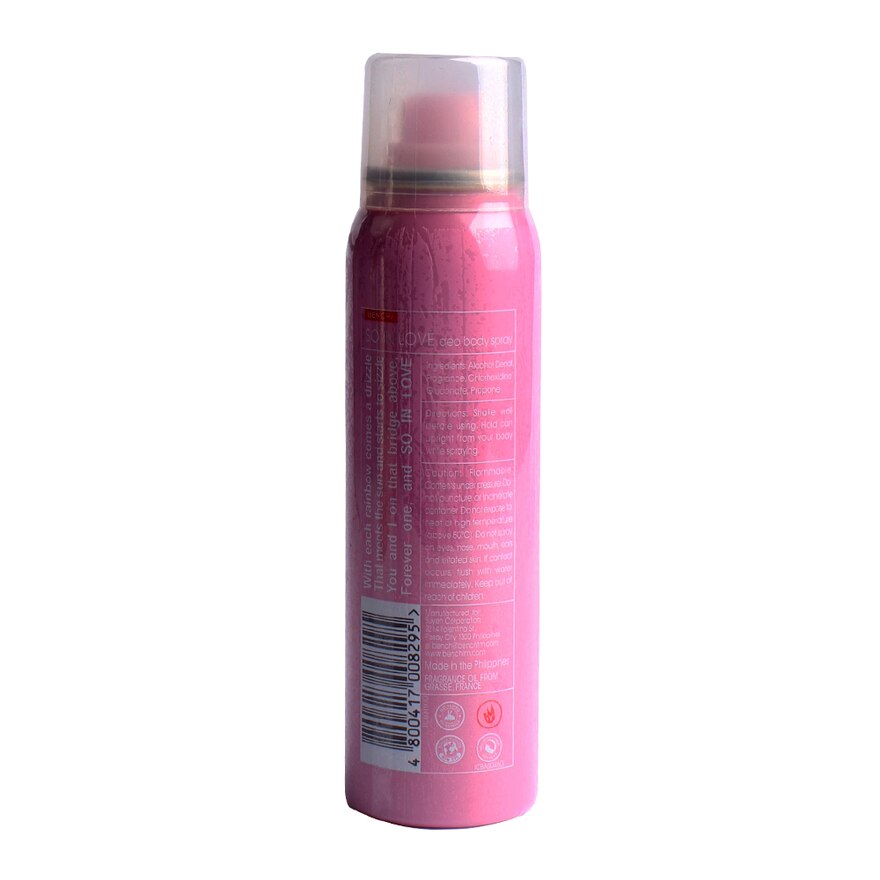 Bench So In Love Body Spray BENCH, So In Love Deo Body Spray 100ml | Watsons Philippines