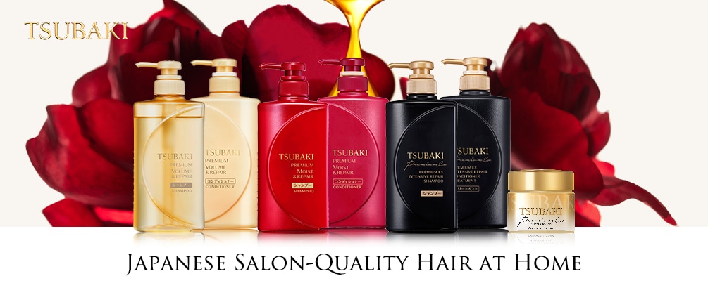 tsubaki, japan salon shampoo, conditioner