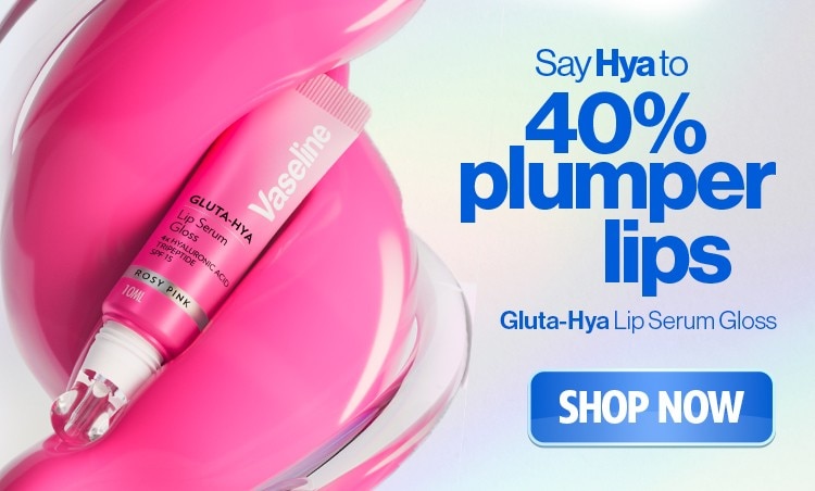 vaseline, vaseline lip care, vaseline gluta-hya lip serum gloss, lips plumper