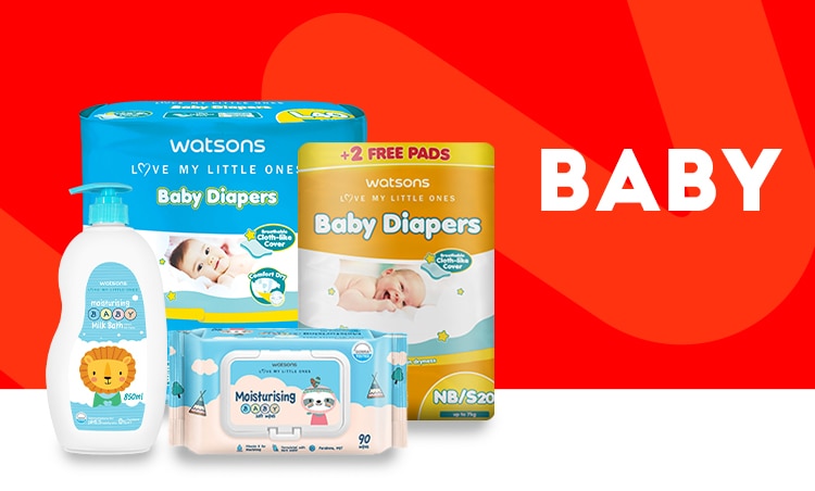 watsons, mom and baby, baby diaper