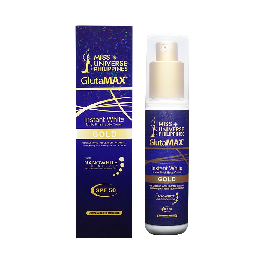 GLUTAMAX GLUTAMAX Miss Universe Gold Instant White Matte Finish Body Cream SPF50