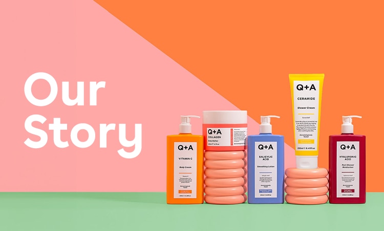 q+a, q+a skincare, Gentle Exfoliating Cleanser, facial serum, body wash, moisturizer, exfoliating gel, sunscreen