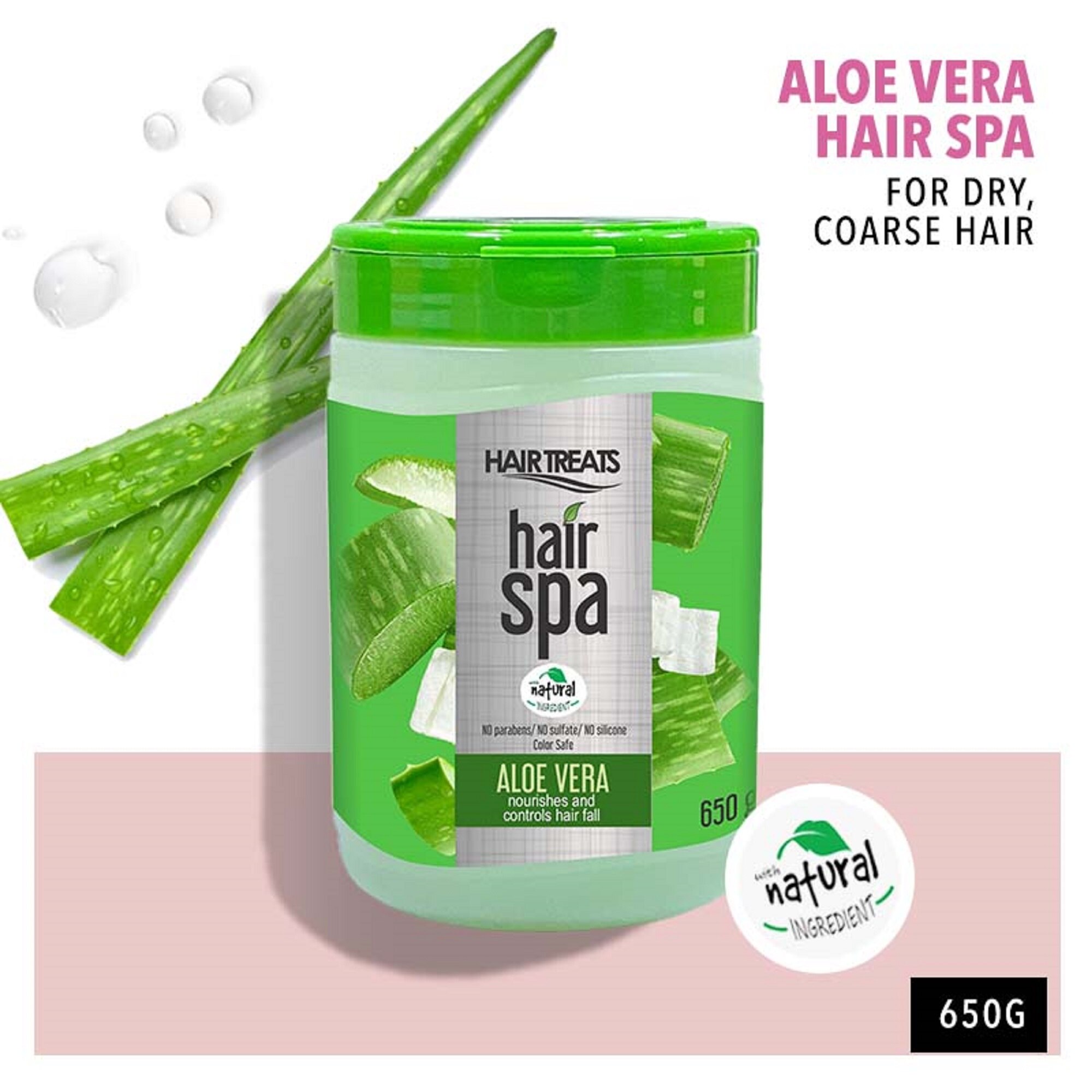 HAIR TREATS, Hair Fall Control Hair Spa Aloe Vera 650g | Watsons Philippines HAIR TREATS, Hair Fall Control Hair Spa Aloe Vera 650g | Watsons Philippines