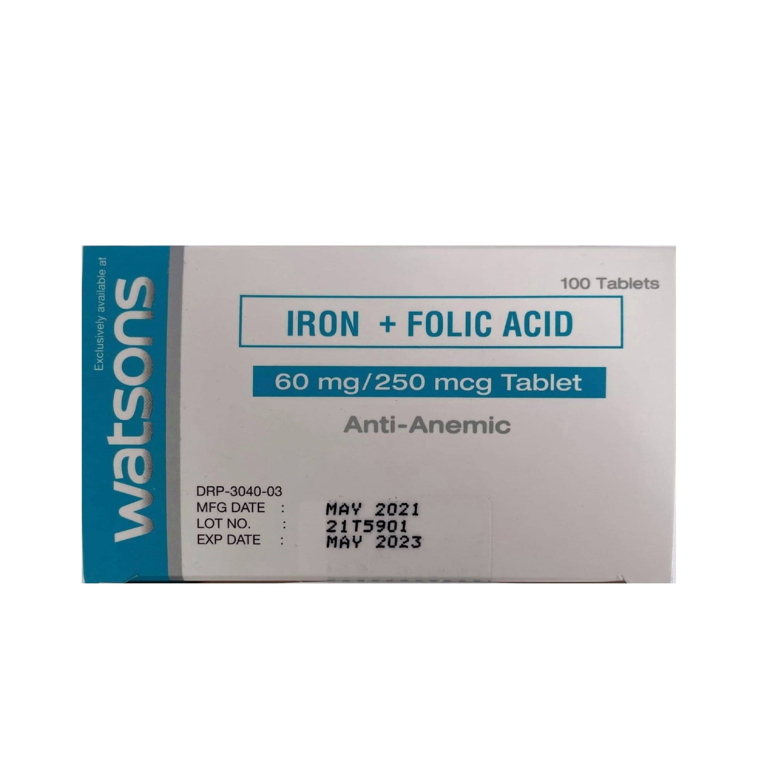 Watsons Ferrous Sulfate Folic Acid 1 Tablet Watsons Philippines