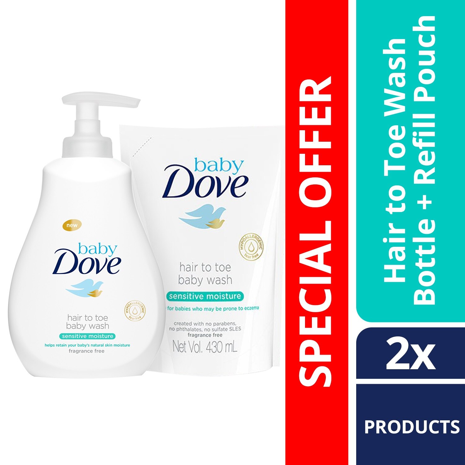 Baby Dove Limited Offer Hair To Toe Wash Savings Bundle Sensitive Moisture 400ml Pump 430ml Refill Watsons Philippines Baby Dove Limited Offer Hair To Toe Wash Savings Bundle Sensitive Moisture 400ml Pump 430ml Refill Watsons Philippines
