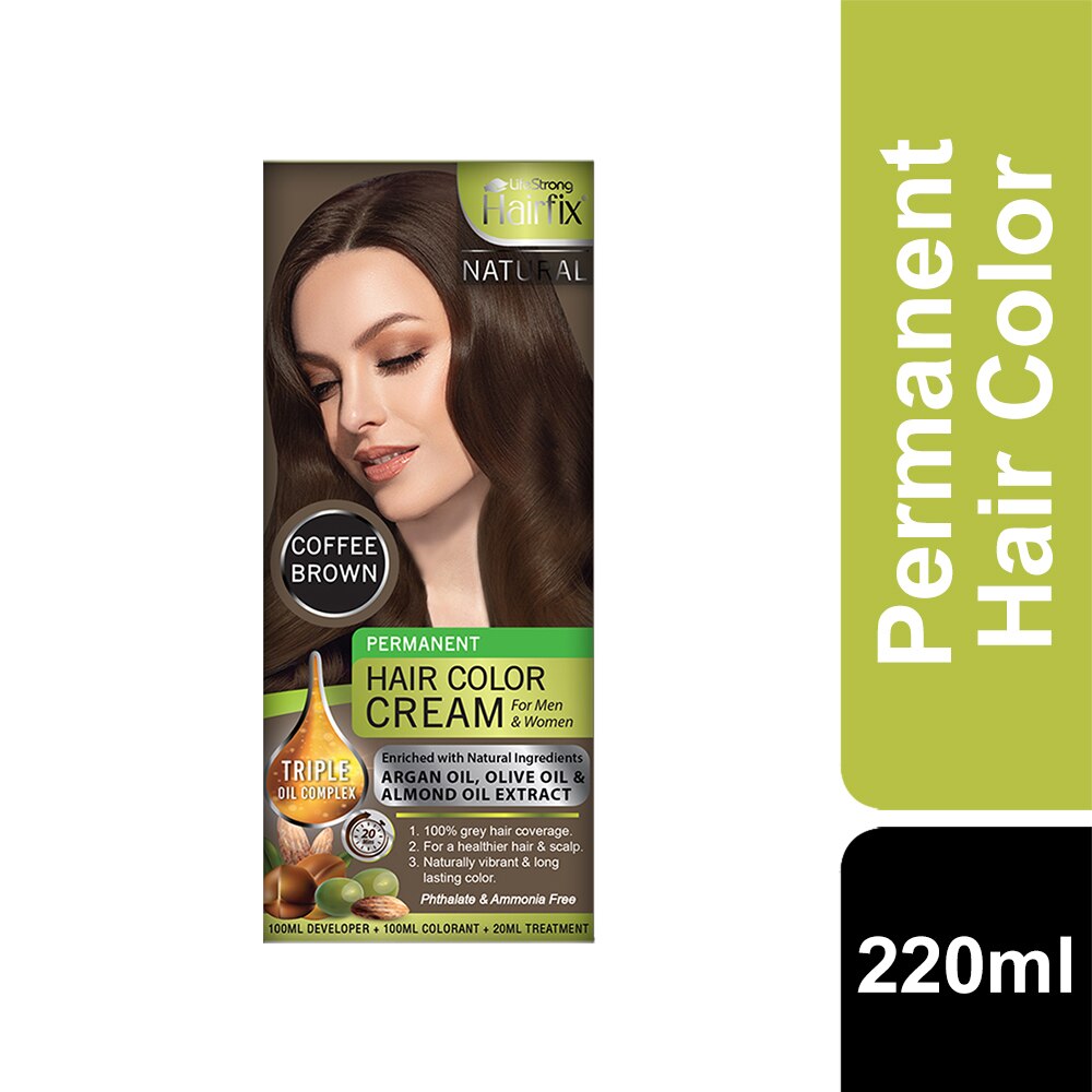 HAIRFIX, Natural Hair Color Cream Coffee Brown 200ML | Watsons Philippines HAIRFIX, Natural Hair Color Cream Coffee Brown 200ML | Watsons Philippines