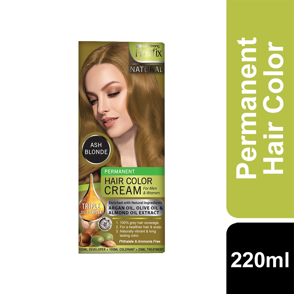HAIRFIX, Natural Hair Color Cream Ash Blonde 200ML | Watsons Philippines HAIRFIX, Natural Hair Color Cream Ash Blonde 200ML | Watsons Philippines