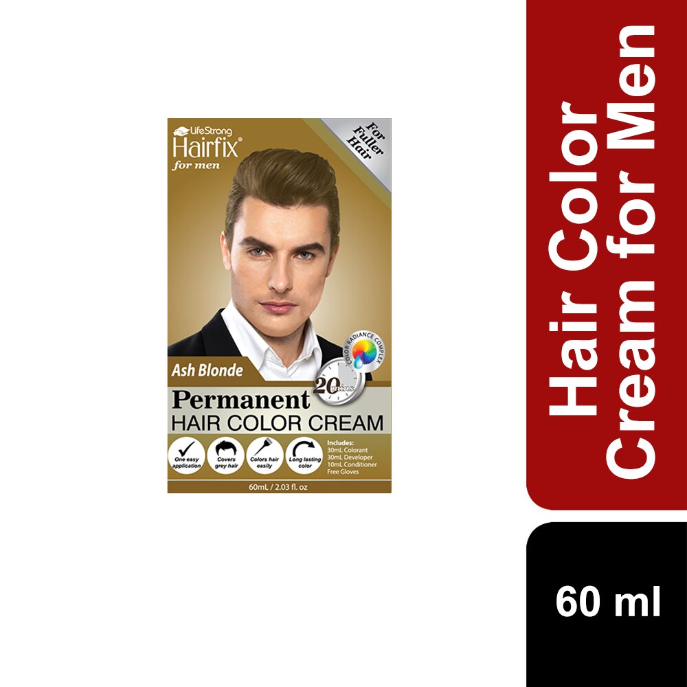 HAIRFIX, Hair Color Cream for Men Ash Blonde 60ml | Watsons Philippines HAIRFIX, Hair Color Cream for Men Ash Blonde 60ml | Watsons Philippines