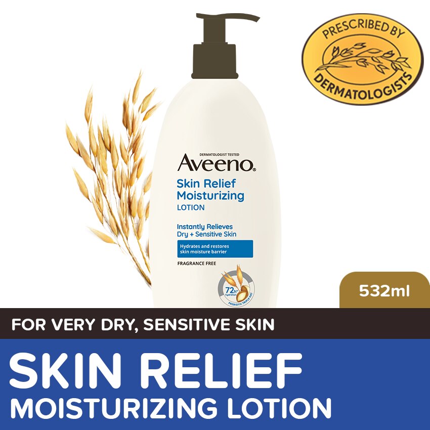 AVEENO, Aveeno Skin Relief Body Lotion 532ml Lotion for Sensitive/Dry AVEENO, Aveeno Skin Relief Body Lotion 532ml Lotion for Sensitive/Dry