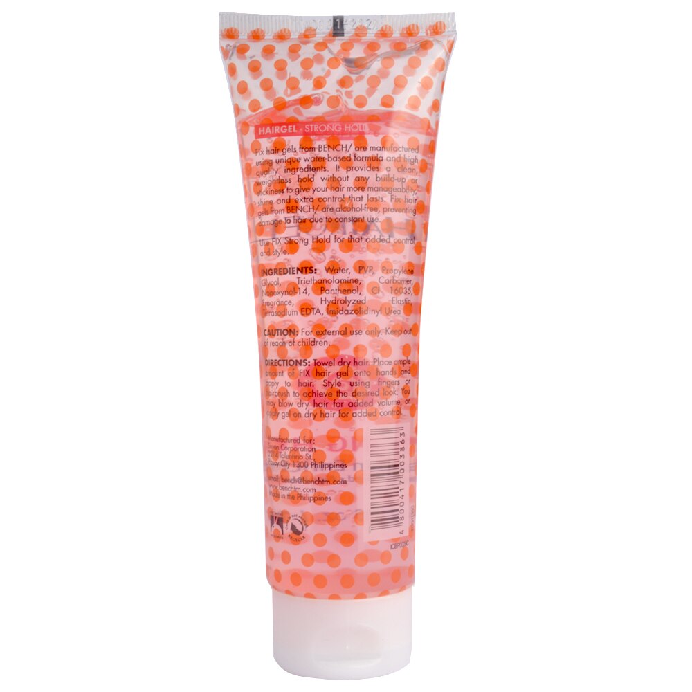 BENCH, Fix Hair Gel Strong Hold 135g | Watsons Philippines BENCH, Fix Hair Gel Strong Hold 135g | Watsons Philippines