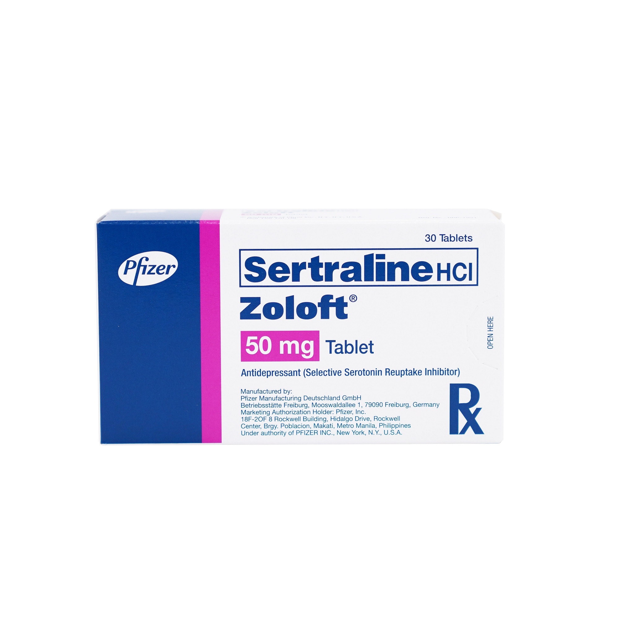 Zoloft Sertraline Hydrochloride 50mg 1 Tablet Prescription Required