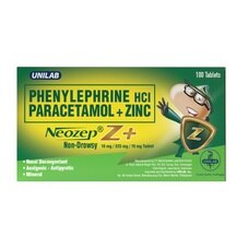 NEOZEP Z PLUS, NEOZEP Z+ NON-DROWSY TAB X100 | Watsons Philippines