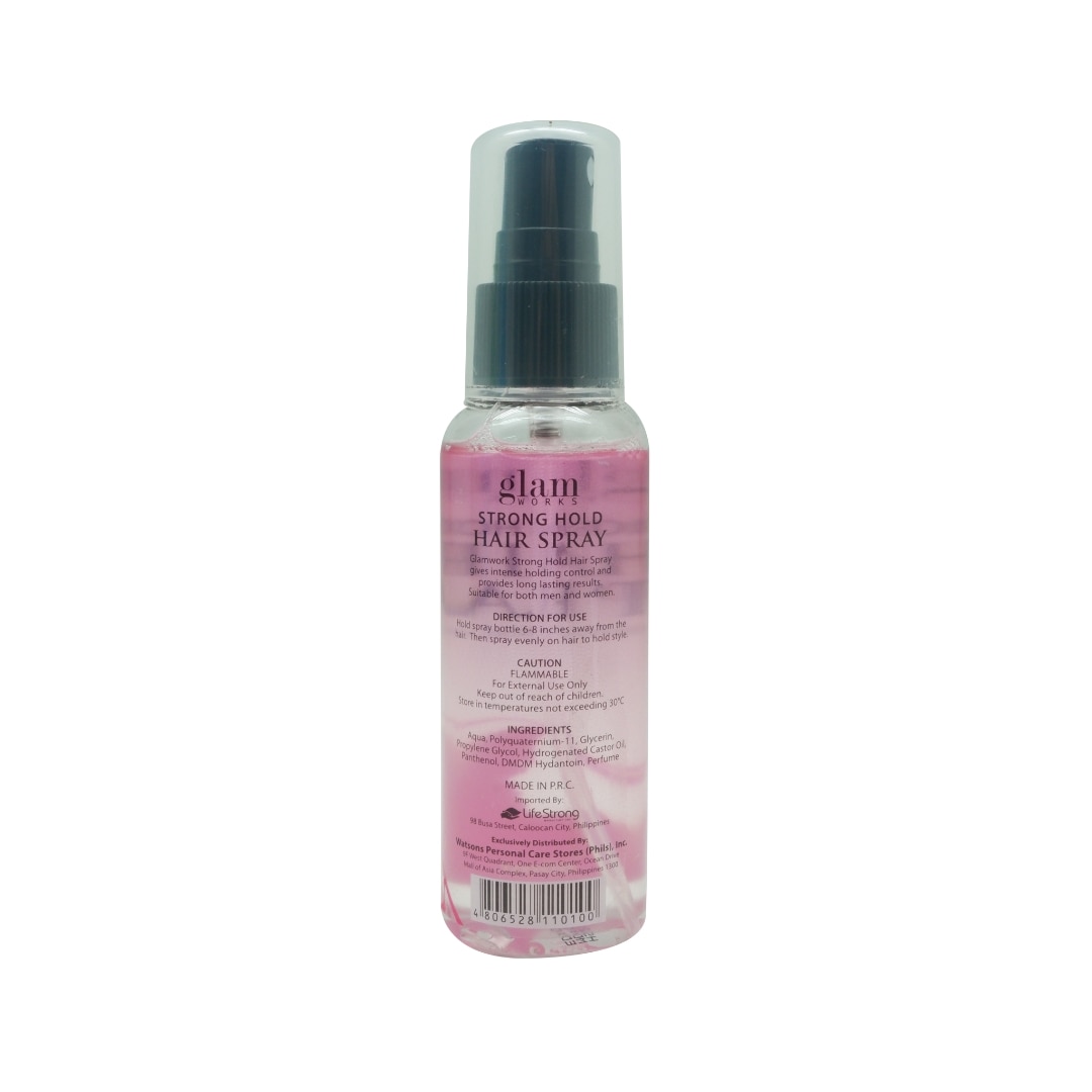 GLAMWORKS, GLAMWORKS HAIRSPRAY STONG HOLD 60ML | Watsons Philippines