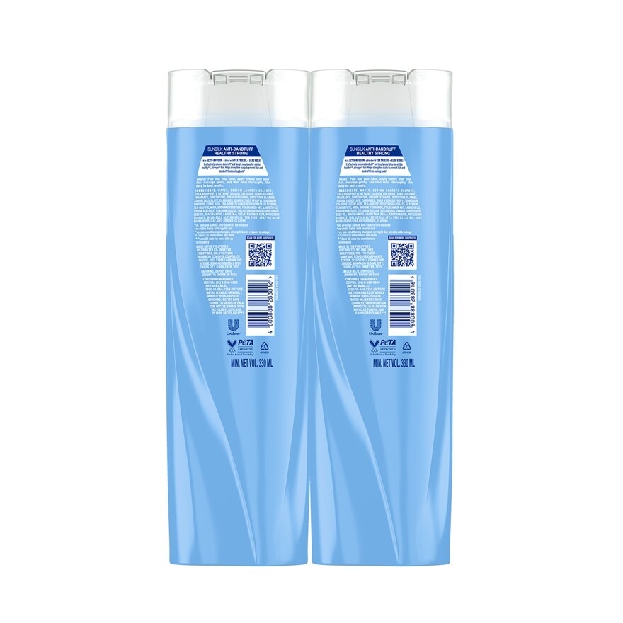 SUNSILK Shampoo Anti-Dandruff Healthy Strong Bundle 330ml-50055813.jpg
