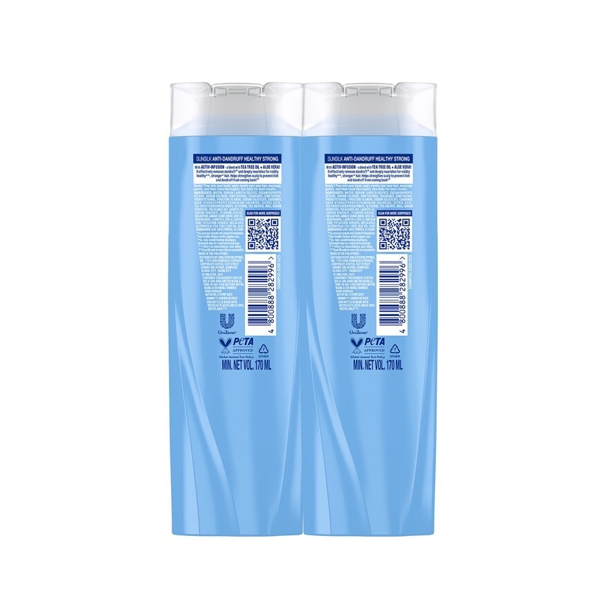 SUNSILK Shampoo Anti-Dandruff Healthy Strong Bundle 170ml-50056570.jpg
