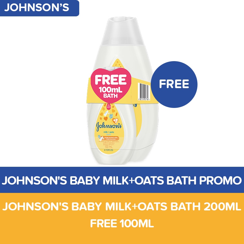 JOHNSONS BABY Milk  Rice Bath 200ml free 100ml-50043265.jpg