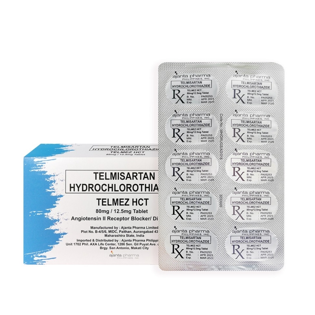 TELMISARTAN HYDROCHLOROTHIAZIDE 80mg125mg Tablet-50046928.jpg